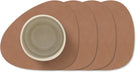 LIND DNA Untersetzer Nupo - Leder - Altrosa - 13 x 11 cm - 4 Stück