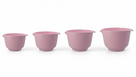 Birkmann Mischschüsseln / Teigschüsseln Colour bowls Set 4-teilig - 1,5, 2, 3 und 4 Liter - Silk Rose