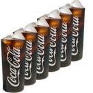 Coca Cola Gläser - Longdrinkgläser - Erfrischungsgetränkgläser - Schwarz 270 ml - 4 Stück