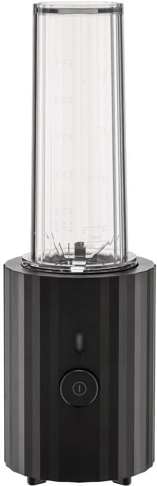 Alessi Smoothie Blender Plissee - Schwarz - 380 W - von Michele De Lucchi - MDL17 B