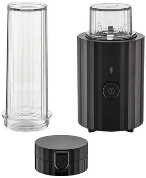 Alessi Smoothie-Mixer Plissee - Schwarz - 380 W - Design von Michele De Lucchi - MDL17 B