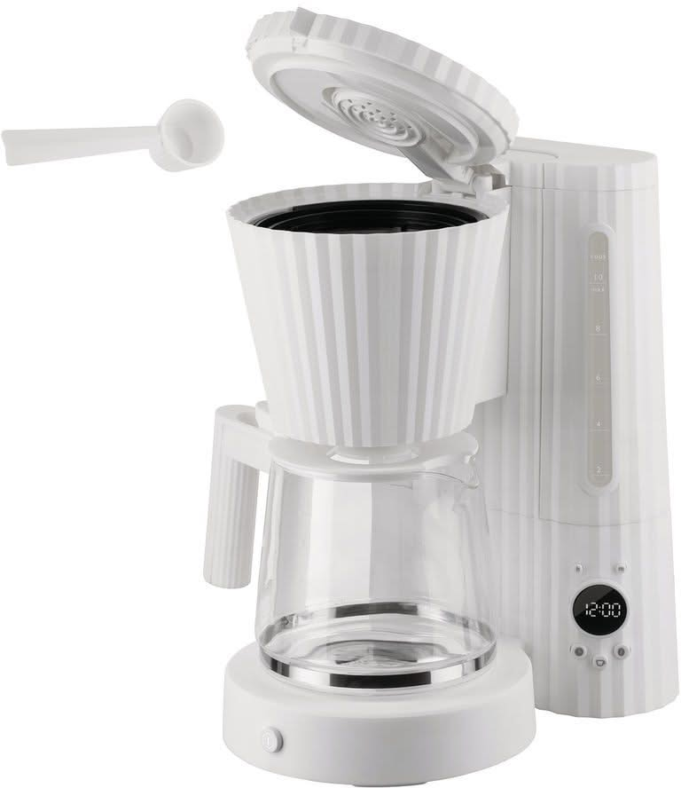 Alessi Filterkaffeemaschine Plissé - 1,5 Liter - Schwarz - Michele De Lucchi - MDL14 B