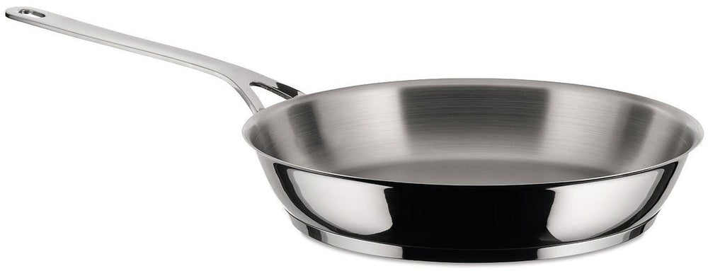 Alessi Bratpfannenset Pots&amp;Pans AJM110 – ø 24 cm und ø 28 cm – von Jasper Morrison – Ohne Antihaftbeschichtung