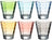 Leonardo Wassergläser Optic Pastel 215 ml - 6 Stücke