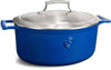 Saveur Selects Bräter Oval Voyage - Classic Blue - ø 30 cm - Emaillierte Antihaftbeschichtung