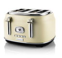 Westinghouse Toaster Retro Collections - 4 Schlitze - Vanille Weiß - WKTTB809WH