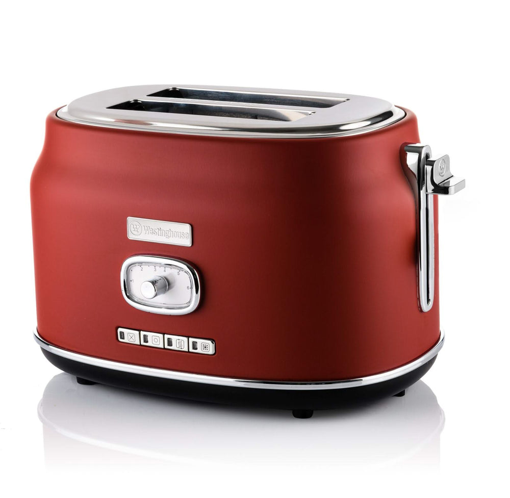 Westinghouse Toaster Retro Collections - 2 Schlitze - Cranberry Rot - WKTTB857RD