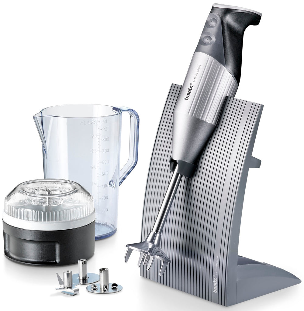 Bamix Stabmixer Set SwissLine - 200 W - Silber