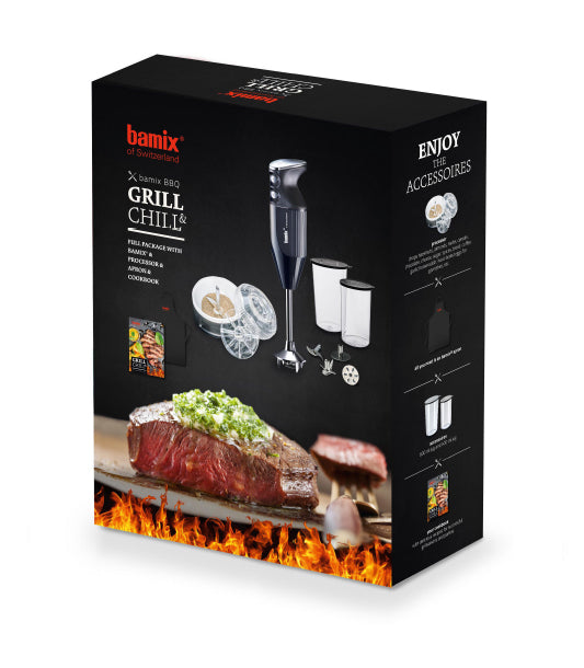 Bamix Stabmixer Set - Grillbox - Schwarz