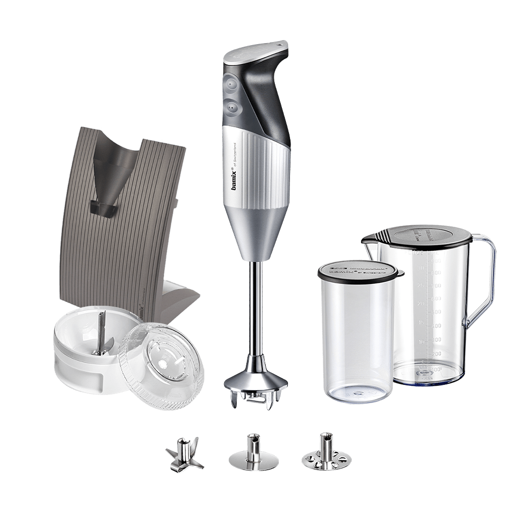 Bamix Stabmixer Set SwissLine - 200 W - Silber