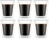 Bodum Doppeltwandige Kaffee- und Teegläser Kanne - Patentiertes Ventil - 200 ml - 6 Stück