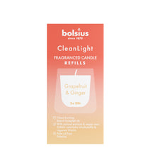 Bolsius Nachfüllung - für Clean Light - Grapefruit & Ginger - 2 Stücke