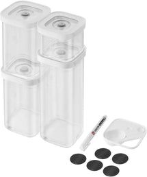 Zwilling Vakuum-Lebensmittelbehälter Fresh & Save – Kunststoff – Transparent – ​​6-teiliges Set