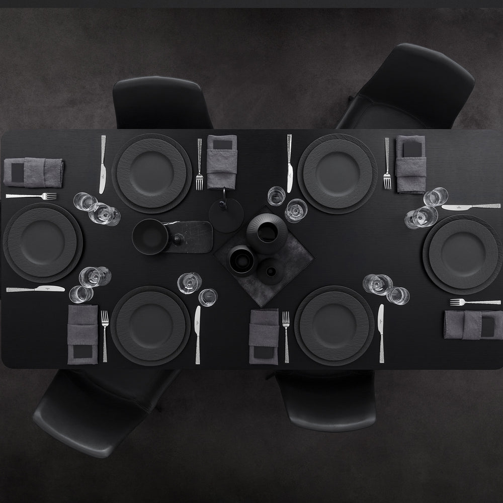 Villeroy & Boch Frühstücksteller Manufacture Rock - Schwarz - ø 22 cm