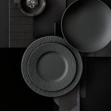 Villeroy & Boch Frühstücksteller Manufacture Rock - Schwarz - ø 22 cm
