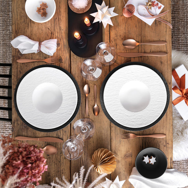 Villeroy & Boch Pastateller Manufacture Rock - Weiß - ø 29 cm