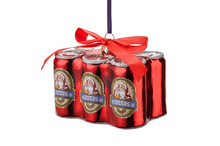 Sareva Weihnachtskugel Sixpack Bierdosen