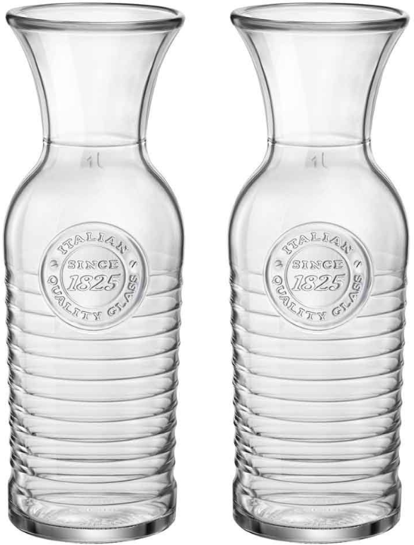 Bormioli Rocco Karaffe Officina 1825 - 1 Liter - 2 Stück