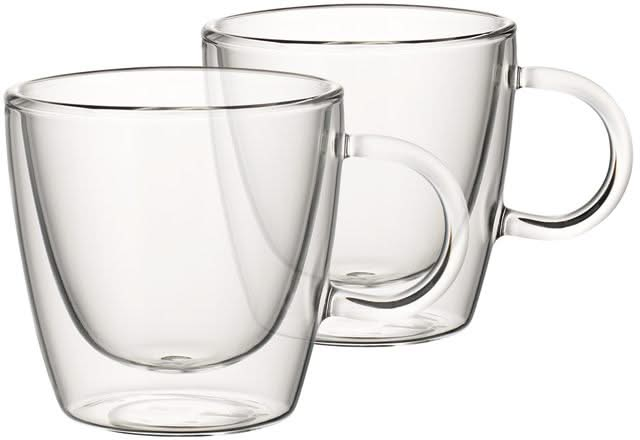 Villeroy & Boch Doppelwandige Gläser Artesano Hot & Cold Getränke - 220 ml - 2 Stück - Mit Griff