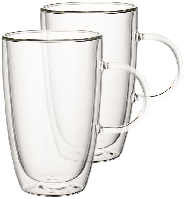 Villeroy & Boch Doppelwandige Gläser Artesano Hot & Cold Getränke - 450 ml - 2 Stück - Mit Griff