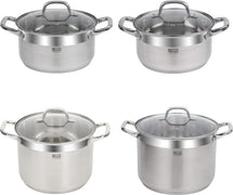 Resto Kitchenware Kochtopf Libra 3,6 + 4,6 + 8 + 10 Liter - Induktion und alle anderen Wärmequellen