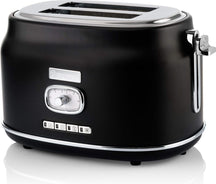 Westinghouse Retro Wasserkocher + Toaster 2 Schlitze - Schwarz