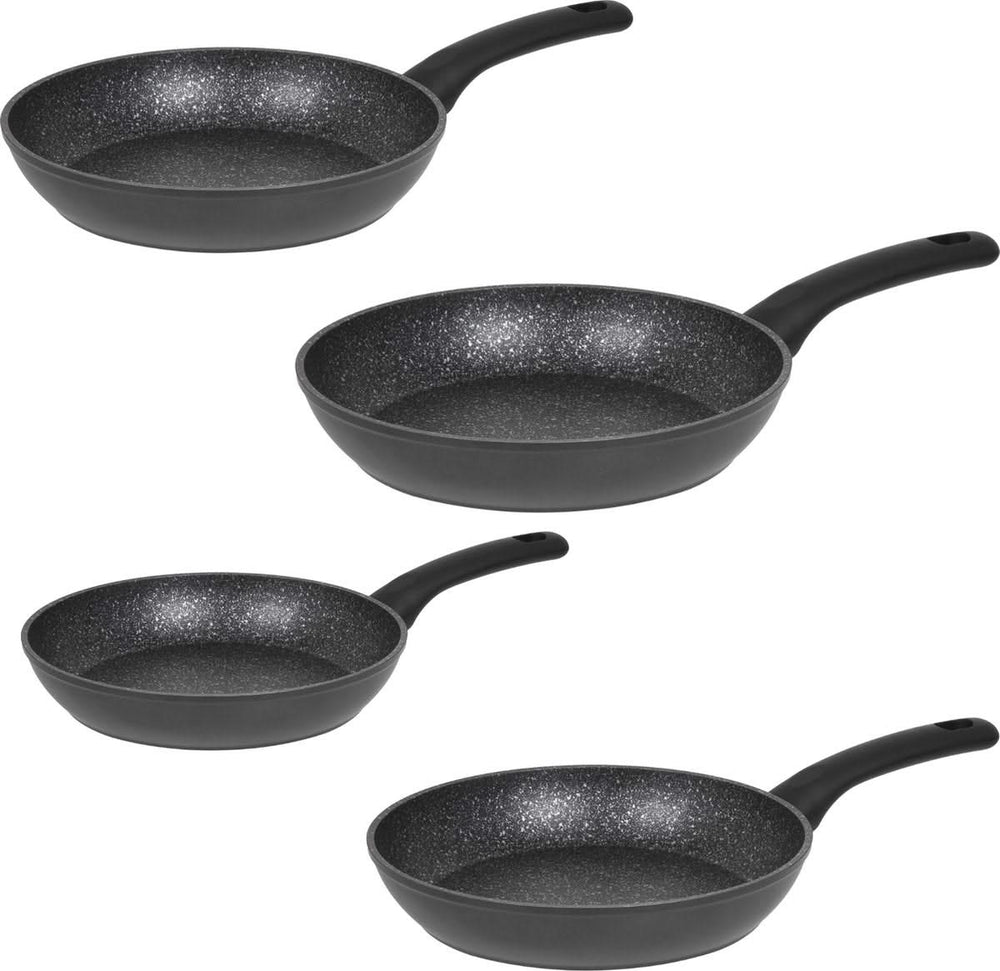 Resto Kitchenware Bratpfannenset Atik ø 22 + 24 + 26 + 28 cm - Induktion und alle anderen Wärmequellen