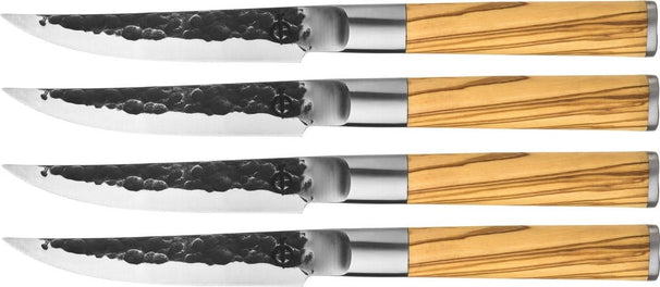Forged Steakmesser Olive - 4 Stück
