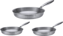 Resto Kitchenware Bratpfannenset Crater ø 24 + 26 + 28 cm - Induktion und alle anderen Wärmequellen