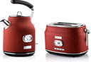 Westinghouse Retro Wasserkocher + Toaster 2 Schlitze - Rot