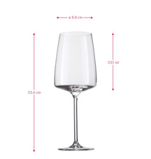 Zwiesel Glas Weingläser Vivid Senses Fruchtig & Zart 530 ml - 2 Stück