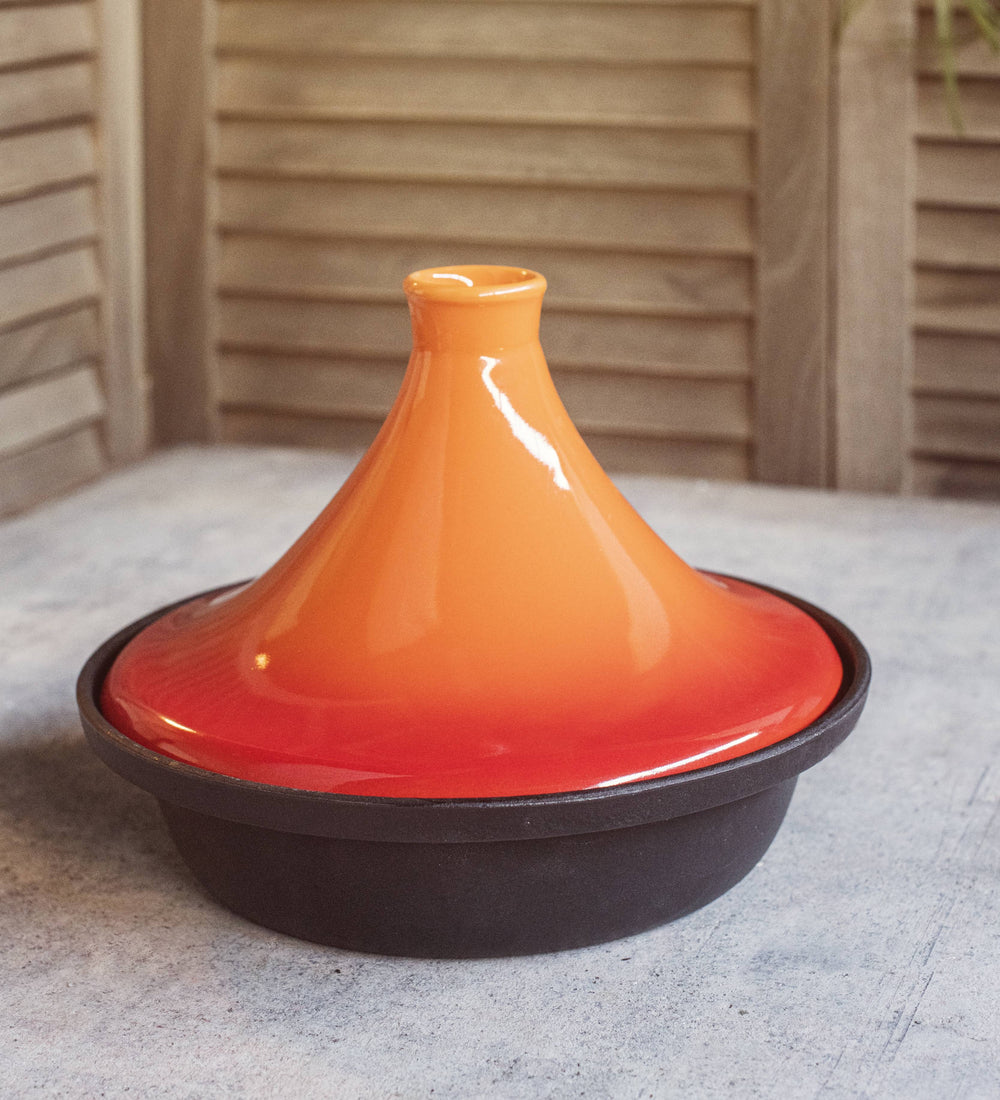 Cosy &amp; Trendy Tajine Induktion – Schwarz/Orange – ø 25 cm