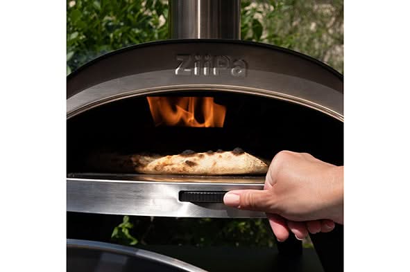 Produktbild von Pizzaschaufel Perforiert - Schaufel Aus Dickem Aluminium Und Abnehmbarem Holzgriff - Entwickelt