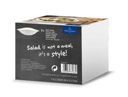 Villeroy & Boch Salatschüssel Vapiano - 21 x 17 cm - 2 Stück