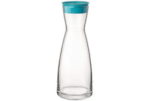 Bormioli Rocco Karaffe Ypsilon mit blauem Deckel 1 Liter