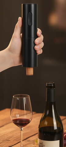 Cookinglife Elektrischer Korkenzieher Schwarz