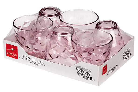 Bormioli Rocco Glas Flora Rosa 250 ml - 6 Stücke