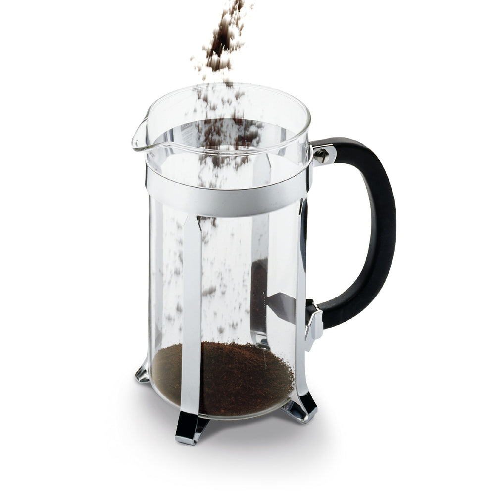 Bodum Cafetière - Caffettiera - French Press mit Kunststoffdeckel 8 Tassen - 1 Liter