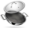 Stahl Cookware Hybrid Wok-Pfanne – 28 cm – inklusive Deckel