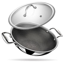 Stahl Cookware Wokpfanne Hybrid 24 cm – inklusive Deckel