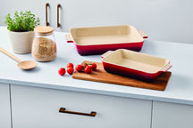 Le Creuset Auflaufformen Classic – 25 & 32 cm – Kirschrot – 2 Stück