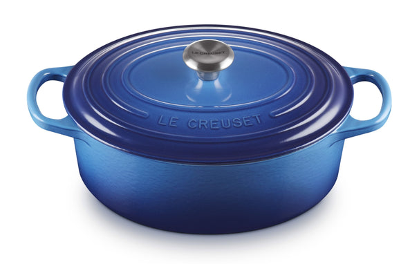 Le Creuset Bräter Oval Signature Azure - ø 27 cm / 4.1 liter