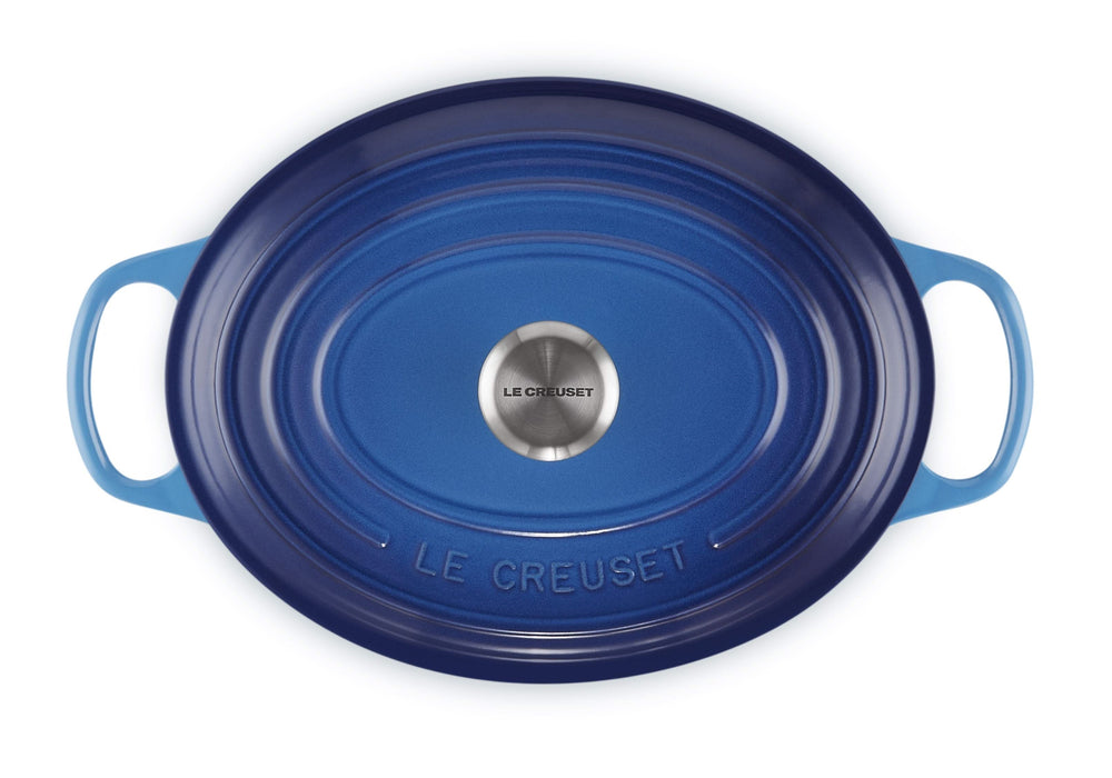 Le Creuset Bräter Oval Signature Azure - ø 27 cm / 4.1 liter