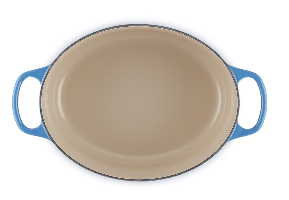 Le Creuset Bräter Oval Signature Azure - ø 33 cm / 7.5 liter