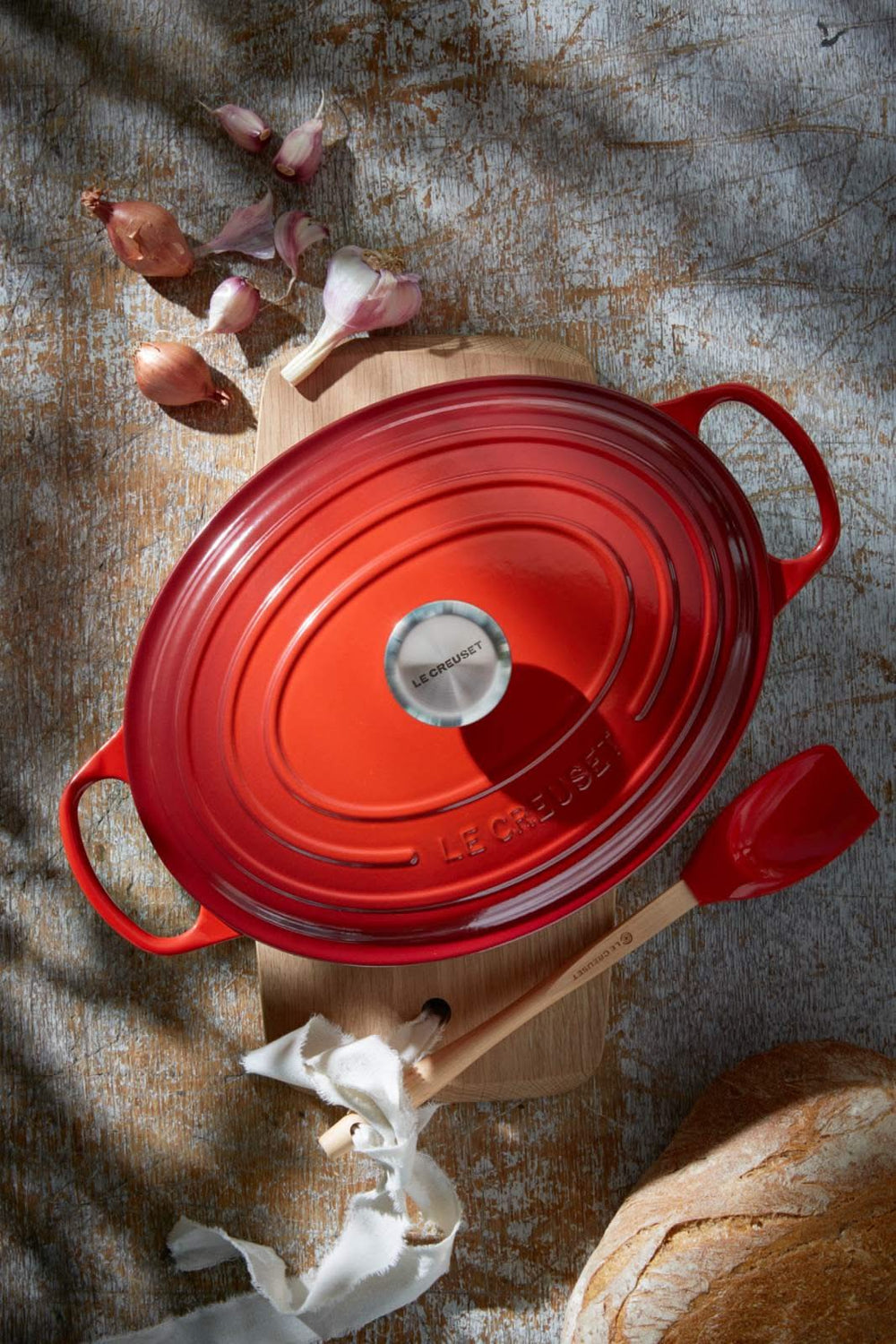 Le Creuset Bräter Oval Signature Kirschrot - ø 33 cm / 7.5 liter