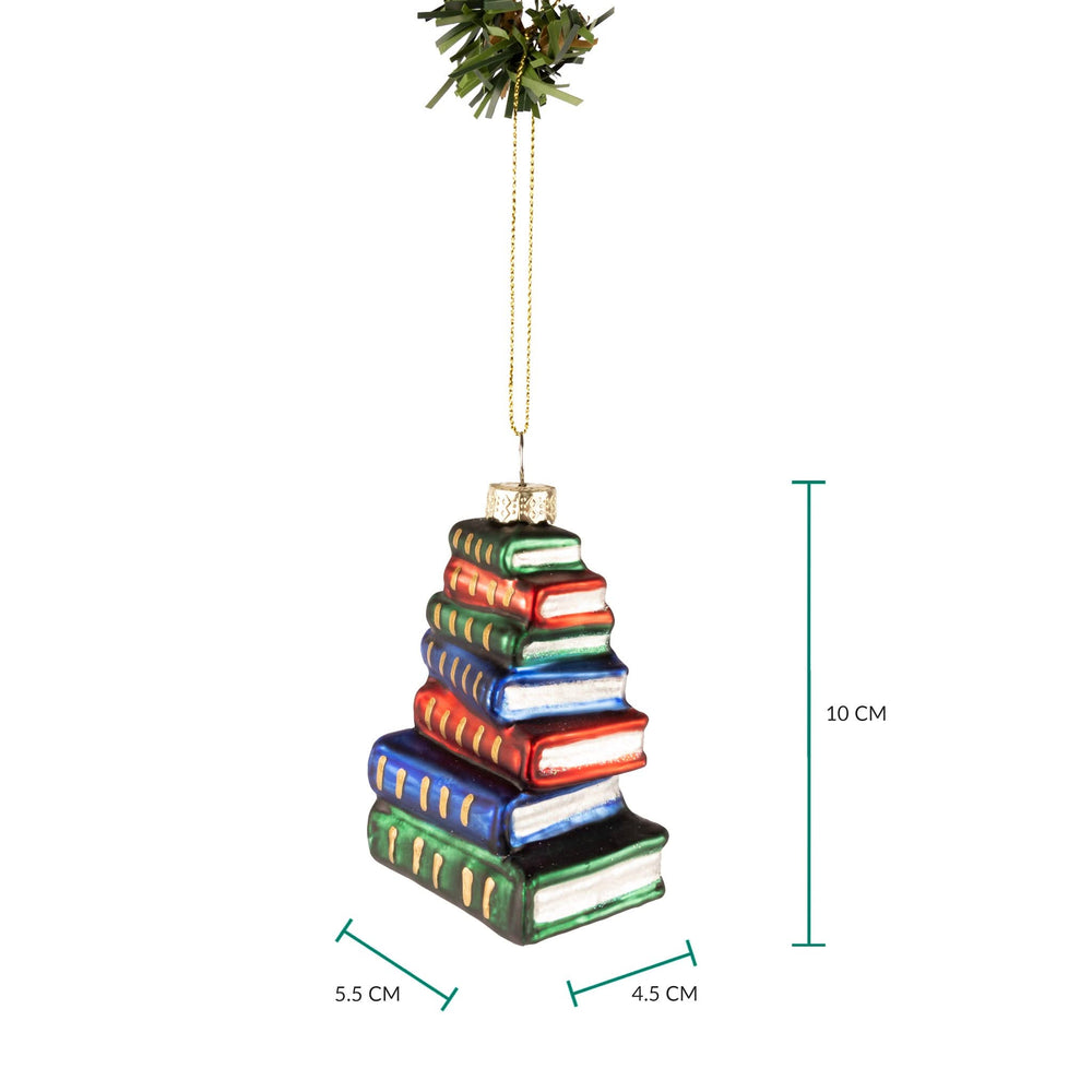 Nordic Light Weihnachtskugel Bücher 10 cm