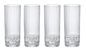 Bormioli Rocco Longdrinkgläser America 20's 400 ml - 4 Stücke
