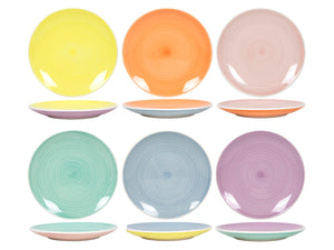 Cookinglife Frühstücksteller / Dessertteller Pastel Harmony ø 19 cm - 6 Stück