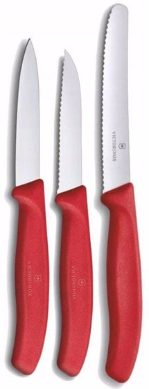 Victorinox Schälmesserset Rot - 3-teilig