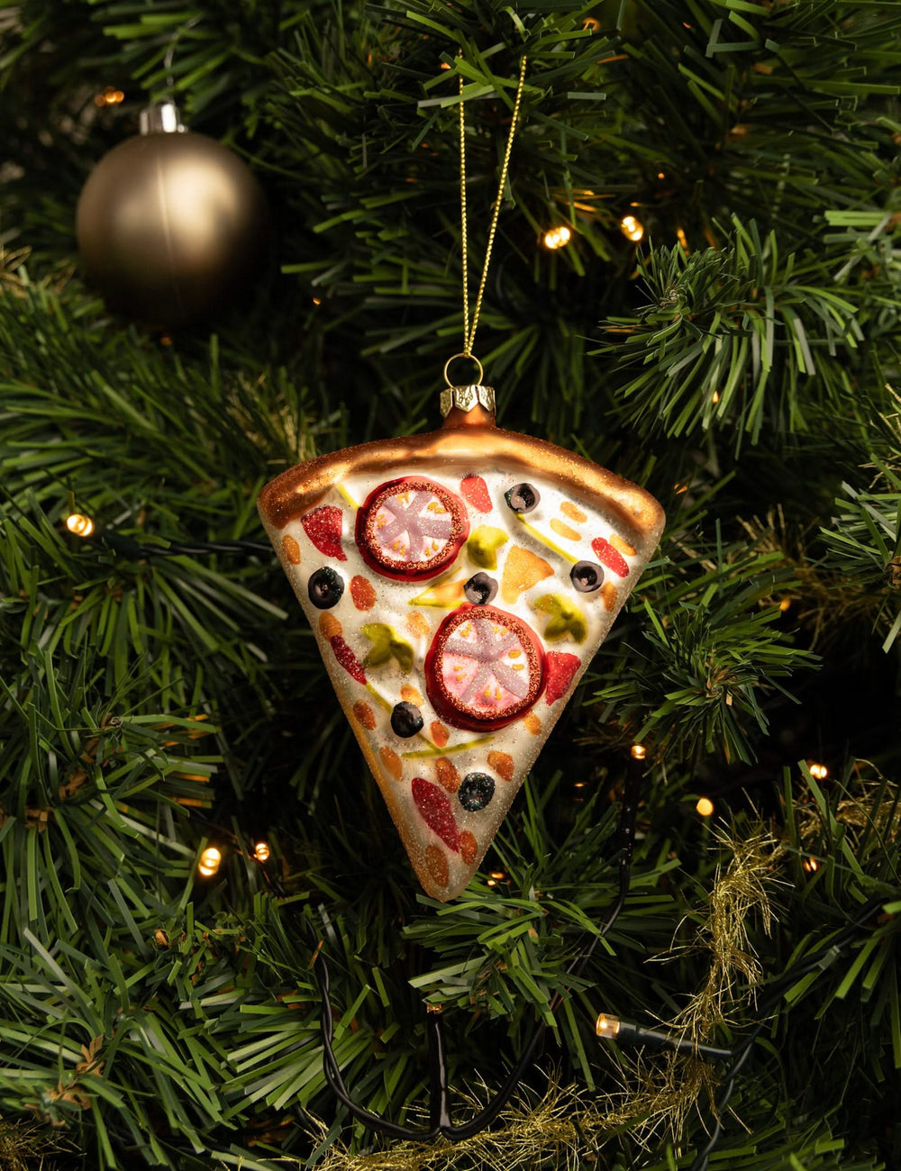 Nordic Light Weihnachtskugel Pizza 12 cm